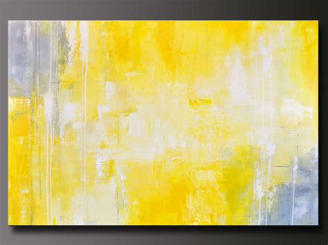 Abstract In Yellow 13 Abstract Acrylic Painting