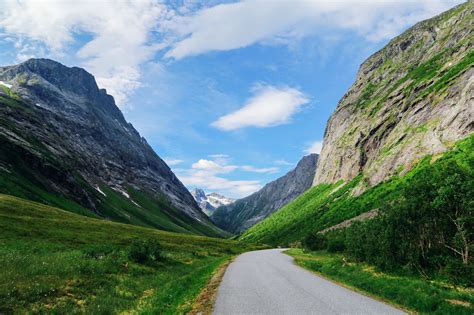 Driving Through The Absolutely Stunning Norangsdalen Valley In Norway