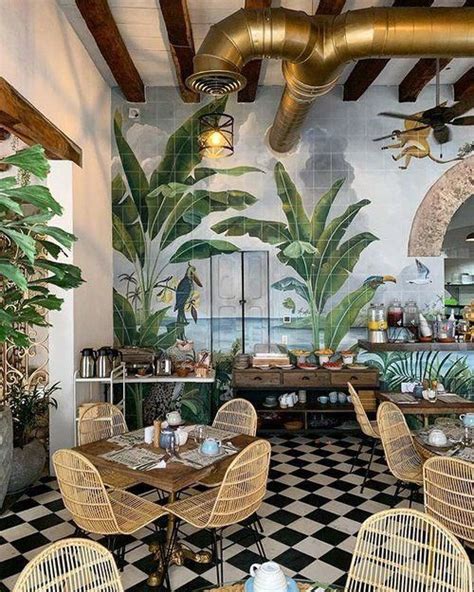 Tropical Decorating Tropicaldecor Tropical Interior Restaurant