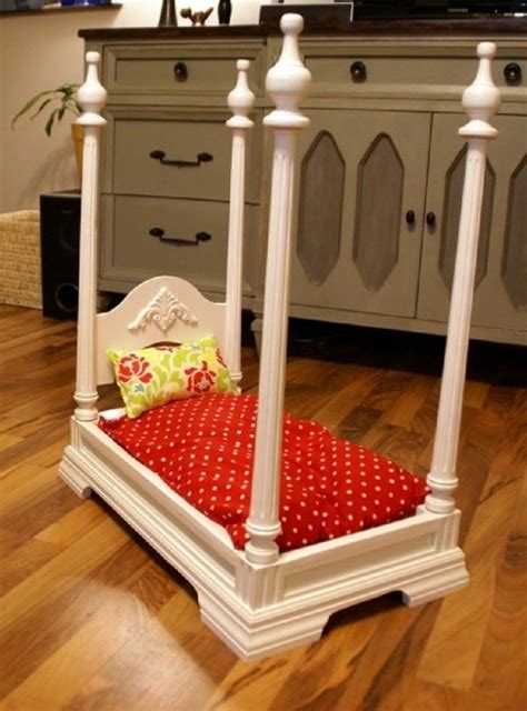 I made a diy dog bed from an old sewing table! Fancy dog beds designs for the comfort of your beloved pet