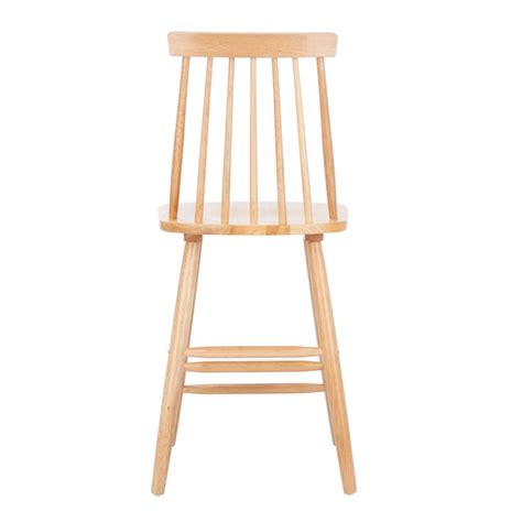 Safavieh Beaufort Natural 24 In H Counter Height Wood Bar Stool With