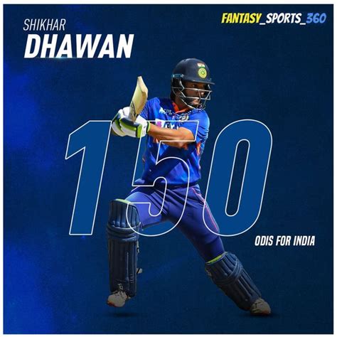 🚨 Milestone Alert 🚨 Shikhar Dhawan Is Playing His 150th Odi Match For