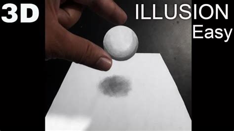 How To Draw 3d Ball Illusion 3d Ball Illusion 3d Art Youtube