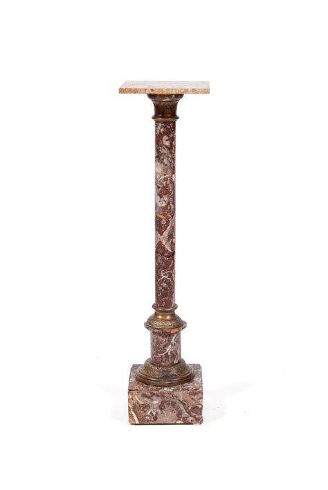 Lot Marble Pedestal