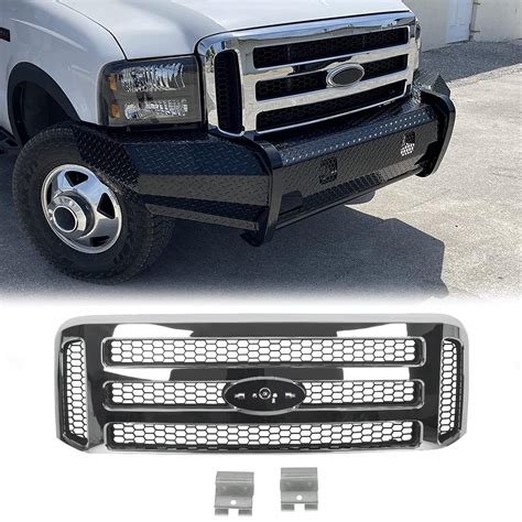 Hecasa Mesh Style Front Grille Compatible With Ford 1999 2004 F250 F350