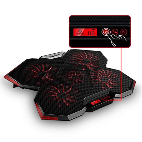 Topmate C7 156 173 Inch Gaming Laptop Cooler Cooling Pad Five Quite