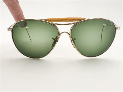 wwii era american optical 1 10 12k gf ful vue aviator sunglasses frames g864 ebay