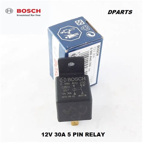 Original Bosch 5 Pin Relay 12v 30a Shopee Malaysia