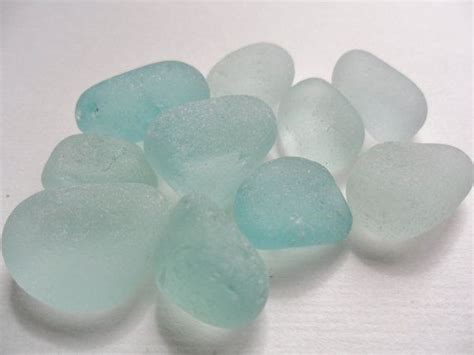 10 Beautiful Shades Of Aqua Sea Glass Pieces By Alienstoatdesigns £3