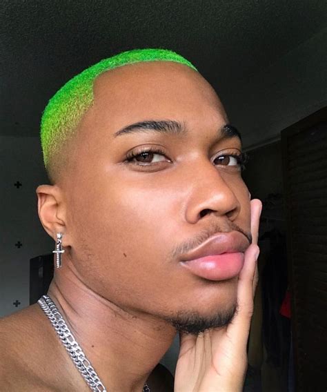 Neon Hair Dyed Hair Men Men Hair Color Green Hair Men