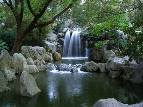 Free Photo Waterfall Chinese Garden Free Image On Pixabay 465089