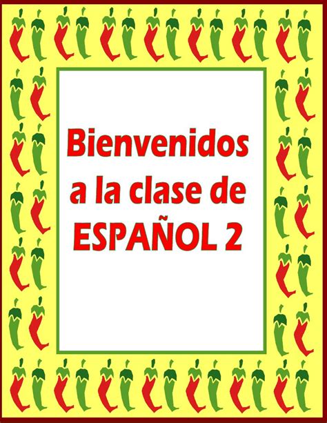 Bienvenidos A La Clase De Espanol : Pin On Carteles Y Posters Clase De ...