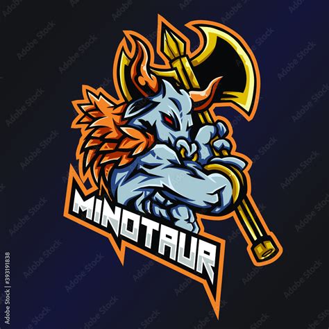 Minotaur Esports Logo Monster Logo Esport Team Logo Streamer Gaming