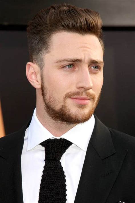 Aaron Taylor-Johnson Diet Plan - Celebrity Sizes Men with thick hair that is full of volume should play up their natural hair texture by choosing to go with a voluminous top.