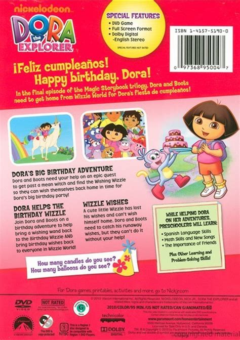 Nickelodeon Dora The Explorer Dora S Big Birthday Adventure Dvd Sexiz Pix