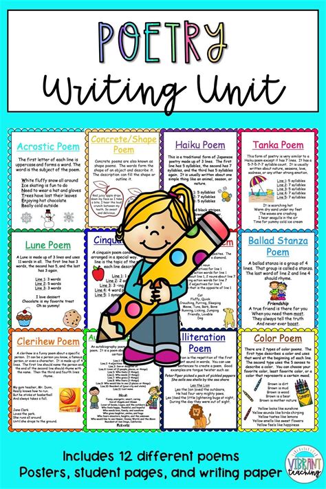 Poetry Activities Poetry Activities Types Of Poems Poetry For Kids