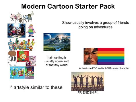 Modern Cartoon Starter Pack Rstarterpacks