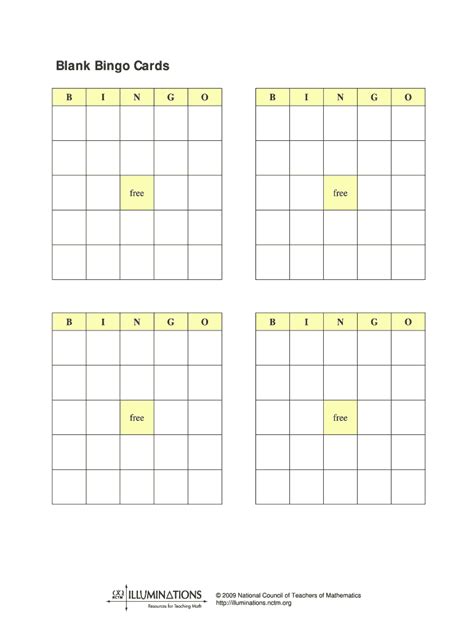 Printable Fillable Bingo Cards Printable Bingo Cards