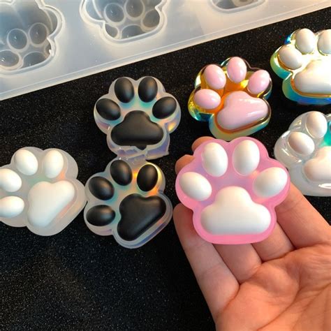 Cat Paw Resin Mold Dog Paw Craft Molds Cat Claw Silicone Etsy