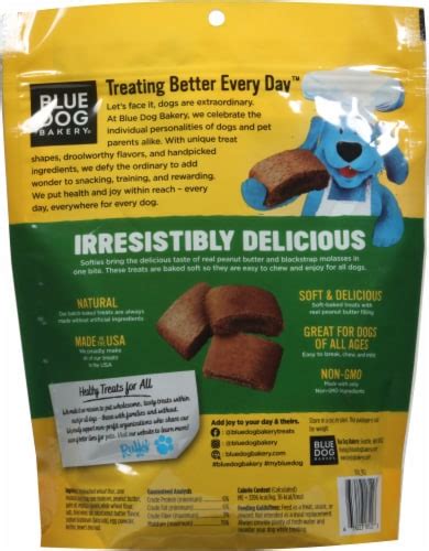 Blue Dog Bakery Softies Peanut Butter Flavor Medium Dog Treats 162