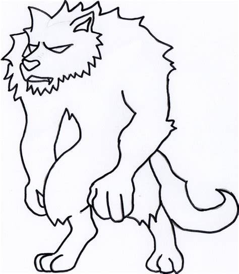 Simple Werewolf Drawing At Getdrawings Free Download