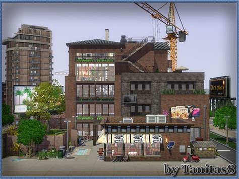 The Sims 3 Cc Urban Industrial Lot Tampagase