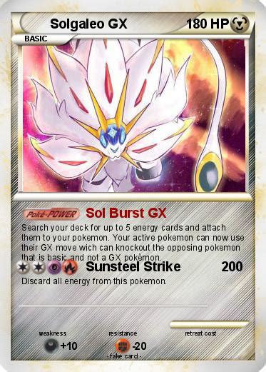 Pokémon card scans, prices and collection management. Pokémon Solgaleo GX - Sol Burst GX - My Pokemon Card
