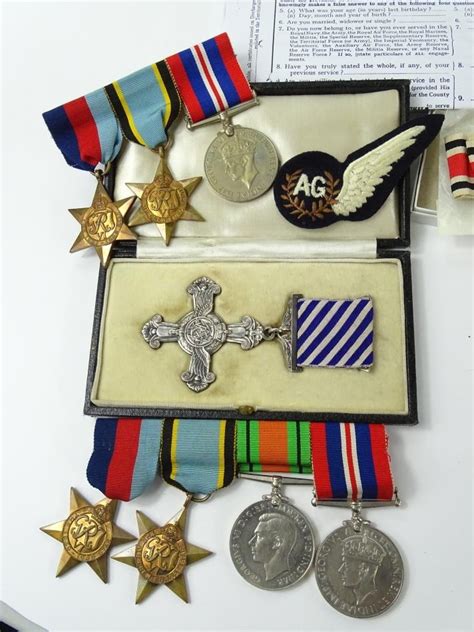 A World War Two Bomber Command Distinguished Flying Cross Dfc Group