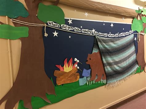 Pin By Kelli S On Library Displays Camping Classroom Camping Theme