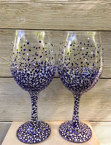 Diy Wine Glasses Hand Painted Wine Glasses Stemless Wine Glasses