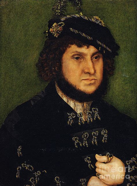Portrait Of Kurfurst Herzog Johann Der Bestandige Von Saschen Painting