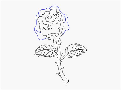 Aesthetic Rose Simple Flower Drawing Foto Kolekcija