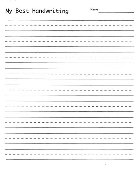 Handwriting Sheets Printable Handwriting Worksheets