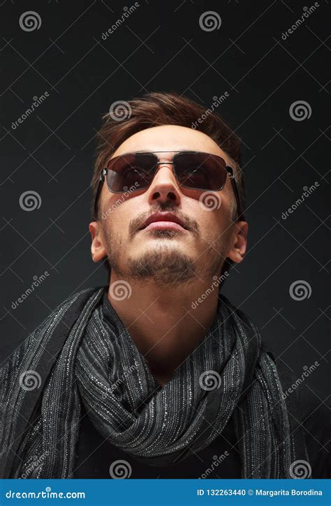 Portrait Of A Handsome Guy Wearing Sunglasses Stock Photo Image Of