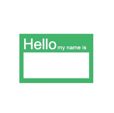 2 X 3 Inch Hello My Name Is Stickersbadges Great For Kids School