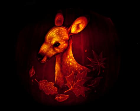 Deer Pumpkin Carving By Boogiepaw On Deviantart