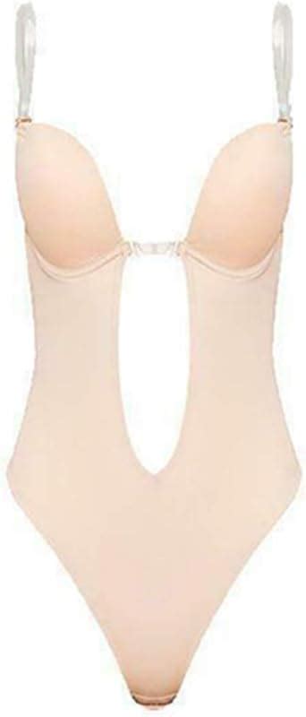 Christm Body Plongeant Profond Col En V Sans Bretelles Dos Nu Pour Mariage Body Shaper Soutien