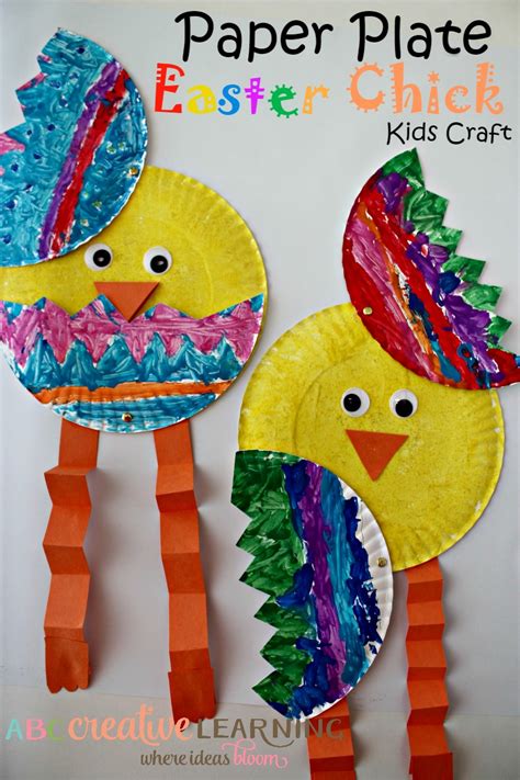 Cutest Paper Plate Easter Chick Kids Craft