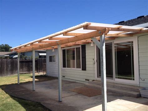 Discover porch canopy designs with spendid styles unique to your project. Exterior,Simple Wood Awning With 4 Columns As Front Porch ...