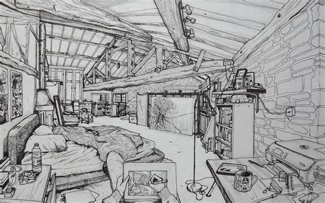 Download in under 30 seconds. I drew a picture of my bedroom from my point of view (OC ...
