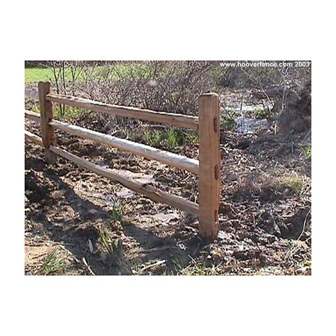 A split rail fence is a simple type of fence that is constructed from timber. Wood Split Rails - Cedar | Fence styles, Types of fences, Cedar split rail fence