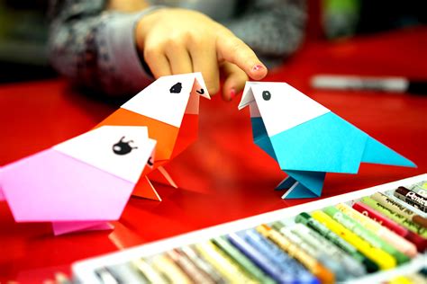 How To Fold An Origami Bird Parakeet Art For Kids Hub