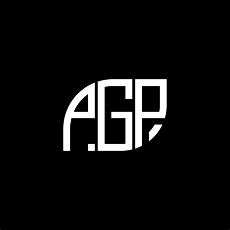 Pgp Letter Logo Design On Black Backgroundpgp Creative Initials Letter