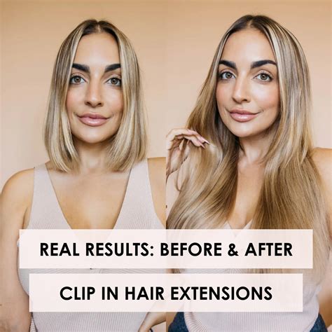 Hair Extensions Before And After