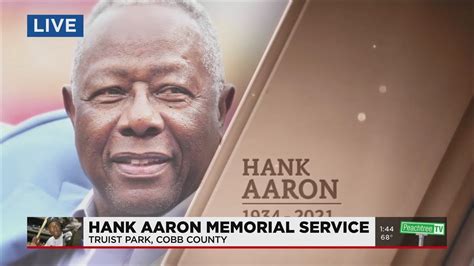 Hank Aaron Remembered At Truist Park Memorial Service Youtube