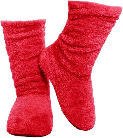 Fralosha Womens Slipper Sock Coral Velvet Indoor Spring Autumn Super