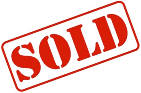 Sold Sign Transparent Png Stickpng