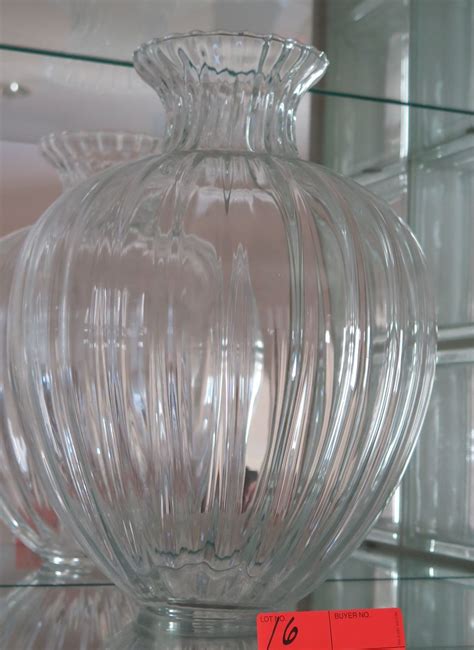 Large Glass Vase 14 Tall