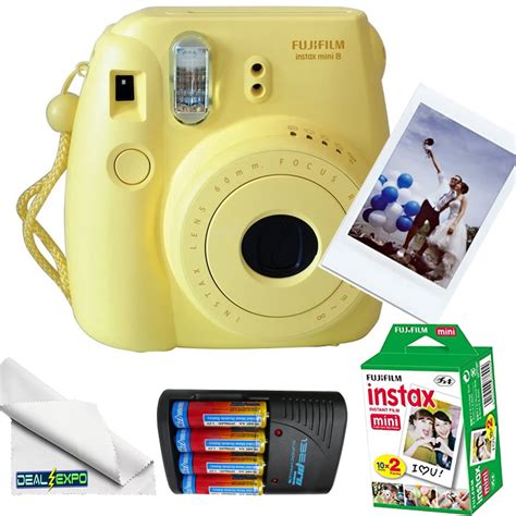 Fujifilm Instax Mini 8 Instant Film Camera Yellow 4 Aa Ultra High