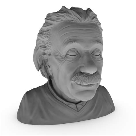 Albert Einstein Modelo De Impresión 3d